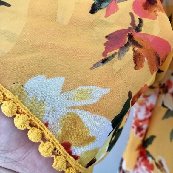 Emory Park yellow kimono cover up tunic - Picture 4 of 8